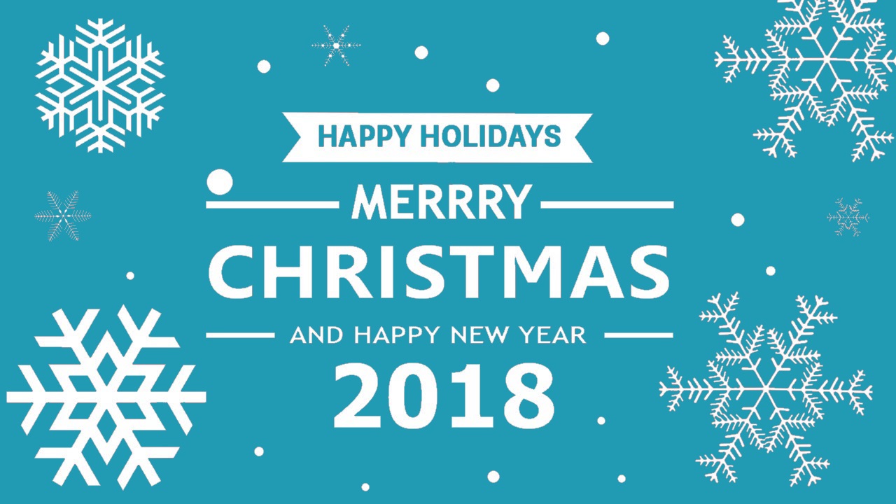 Merry Christmas and Happy New Year 2018!