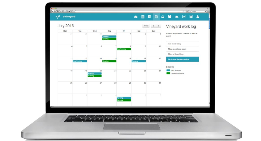 eVineyard calendar