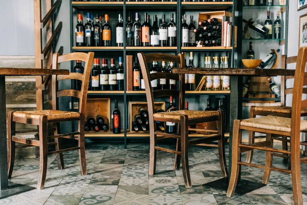 Small wine store.