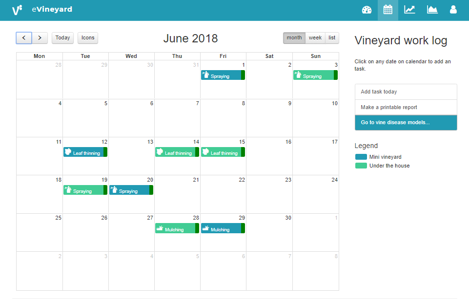 eVineyard digital vineyard calendar