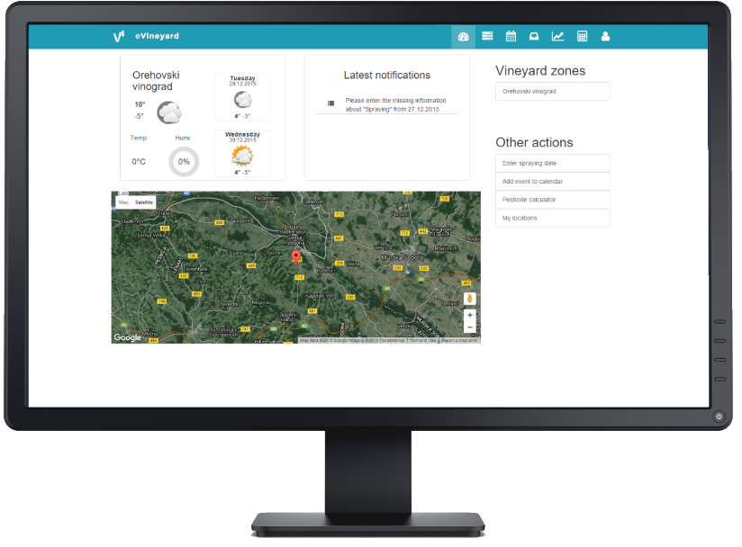 Monitorización y procesamiento de información de la estación meteorológica del viñedo